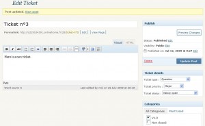 ticket creation admin